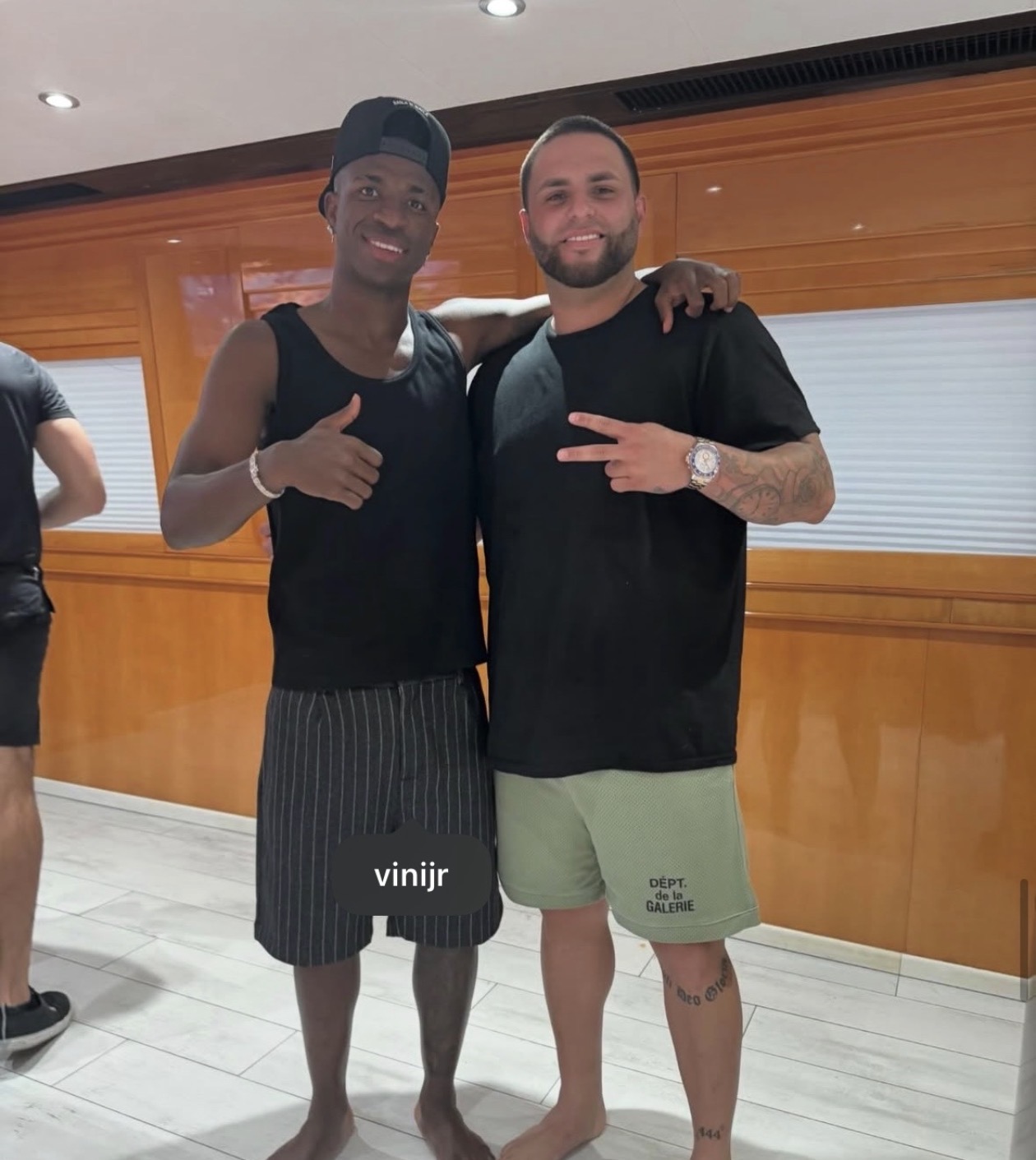 Sea Breeze owner Michael Blanco onboard with celebrity guest 9 in Miami